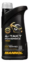 Combo 4 Lts Aceite Mannol Moto Powerbike 4-takt 15w50