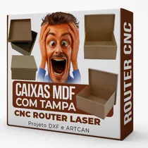 Pack Vetores Caixa Mdf Com Tampa Laser Router Cnc