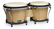 Bongo De Madera Stagg 7  + 6  Parche Cuero