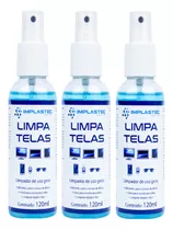 Kit 3 Limpa Tela Tv Notebook Celular Implastec 120ml