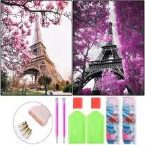 Kit Pintura 5d Diy Torre Eiffel (30x40cm)