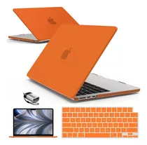 Funda Hard Case Para Macbook Air M2 13 Pulgadas Naranja
