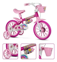 Bicicleta Aro 12 Infantil Com Rodinha Rosa Pink 3 A 5 Anos