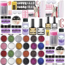 Kit Profesional De Uñas Acrílicas, 25 Unidades, 12 Colores