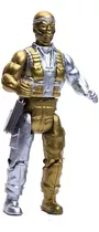 Boneco Battle Hero Dourado E Prata Com Acessórios Zr Toys
