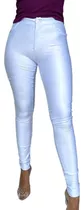 Calca Feminina Cirre Disco Hot Pants Cintura Alta Skinny Lan