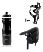 Garrafinha De Agua Térmica Para Bike+suporte +bolsa De Selin