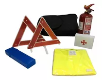 Kit Auto Seguridad Extintor 1kg Botiquin Triangulo Estuche 