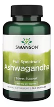 Suplemento En Cápsula Swanson  Suplementos Full Spectrum Aswagandha Ashwagandha En Pote De 1ml 100 Un