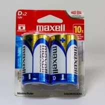 Baterías, Pilas Alcalinas Maxell Tipo D