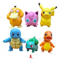 Colección De 6 Figuras De Pokemon 8cm Grande