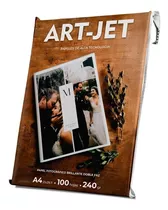 Papel Fotografico Doble Faz Glossy Art-jet® A4 240g 100hojas Color Blanco