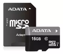 Memoria Adata Micro Sd Sdhc 16gb Clase 10 Uhs-i Adaptado Sd