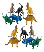 Dinossauro De Brinquedo Kit Coleção 12 Peças De Borracha 