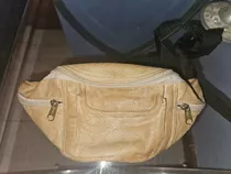 Heredia Bolsa Unisex Cuero Genuino Color Crema 8mil Envío 