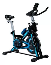 Bici Fija Spinning Con Compu 5 Funciones Negra/roja