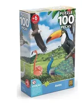 Puzzle Quebra Cabeça Aves 100 Peças 03925 - Grow