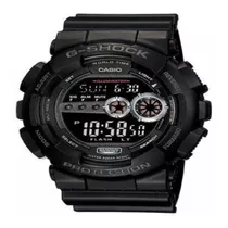 Relógio Casio G-shock Masculino Gd-100-1bdr Cor Da Correia Preto Cor Do Bisel Preto Cor Do Fundo Preto