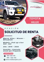 Solicito Alquiler De Camionetas Hilux Para Proyectos