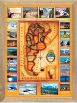 Mapa Argentina , Cuadro, Poster, Afiche         L701