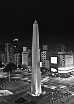 Lamina Fine Art Foto Buenos Aires Blanco Y Negro 50x70 Cm