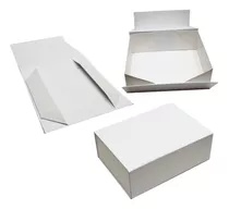Caja Magnética Autoarmable Plegadiza 29x20x10 Blanca