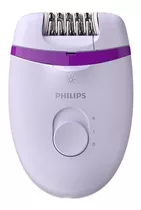 Depiladora Eléctrica Philips Satinelle Essential Bre275/00 Color Blanco Y Morado 100v/240v