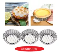 Molde Para Tartaleta Pie  Repostería X 3 Unds