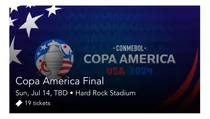 Entradas Final Copa America Palco Vip Hospitality