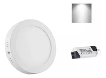 X10 Foco Panel Plafón Led 18w Sobrepuesto Redondo Luz Frio