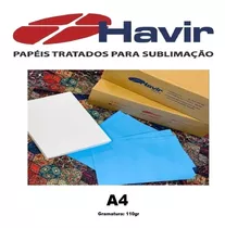 Papel A4 Para Sublimação Fundo Azul Original Havir Legítimo