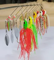 Señuelos Pesca Pavón Rotatorios Spinners Bait, Hawaianas.