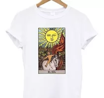 Remera Tarot / El Sol /color Diseño Mistico