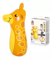 Brinquedo Inflável Teimoso Saco Pancadas Divertido Girafa