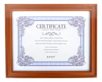 Marco Para Certificado Documento Diploma Cuadro 22x28 Cm