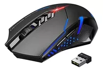 Mouse Para Jogos Sem Fio, Mouse Para Jogos Preto