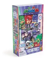 Quebra-cabeça Progressivo Pj Masks - 12, 20, 30 Peças Grow