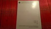 Celular Manual Motorola V235 E4/u4 Gsm