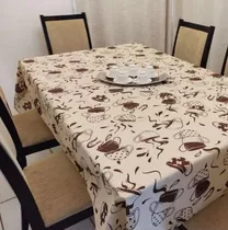 Kit 4 Toalha De Mesa Estampas Variadas 4 Cadeiras Decoração 