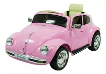 Auto A Batería Niños Vw Escarabajo Beetle Hasta 8 Años 12 V Color Rosa