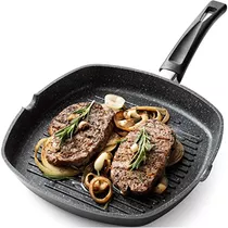 11  Induction Grill Pan | Black, Nonstick Griddle For M...