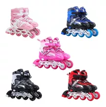 Patins Roller In-line 4 Rodas Silicone Ajustável 31 Ao 42