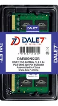 Memória Dale7 Ddr2 2gb 800 Mhz Notebook 16 Chips 1.8v Kit 02