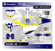 Kit Calcos Gráfica Husqvarna Tc Fc Año 2016/18 - Grueso Mate