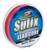 Multifilamento Plomo Sufix Lead Core 36 Libras Trolling Color Multicolor