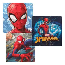 Kit 3 Quebra Cabeça Homem Aranha Spider Man Marvel Vingador