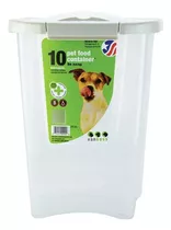 Contenedor De Alimento 10 Lb,4.53 Kg Para Croquetas De Perro Color Transparente Liso