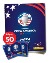 Álbum Vacío Más 50 Sobres Cerrados De Copa América Usa 2024