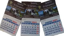 Pack 100 Calendarios 2021 De Iman, 6,5 X 7cm Personalizados