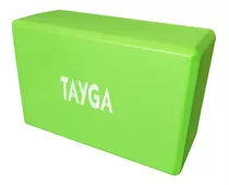 Bloque Yoga Block Eva Para Pilates Gym 23x10x15 Cm Color Verde